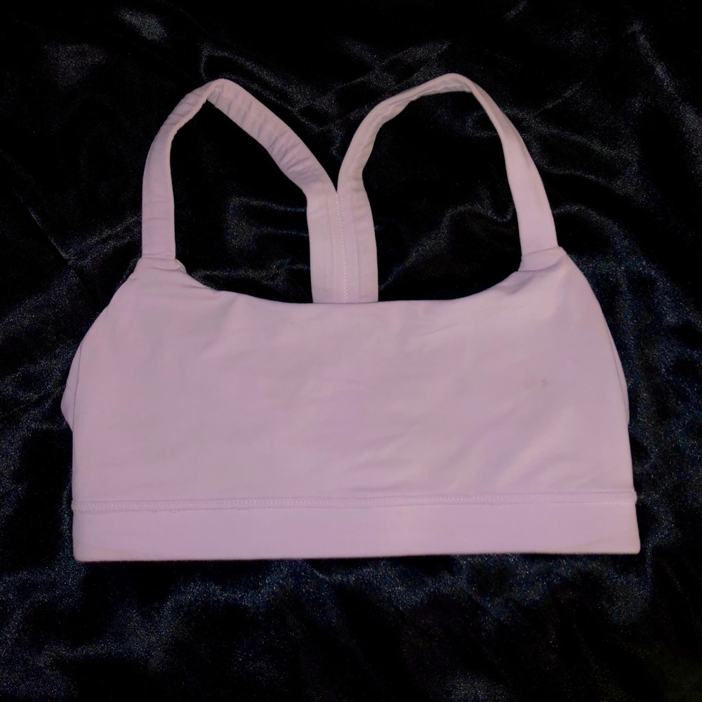 Purple sports bra